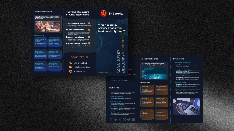 Brochure Design For Cybersecurity Company